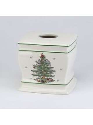 Бокс для салфеток, 20 см, керамика, слоновая кость, серия Spode Christmas Tree, Avanti