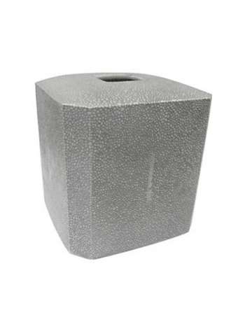 Бокс для салфеток (салфетница), 15 см, фарфор, серый, серия Shagreen, Kassatex