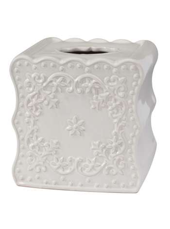 Бокс для салфеток (салфетница) Creative Bath Ruffles RUF58WH