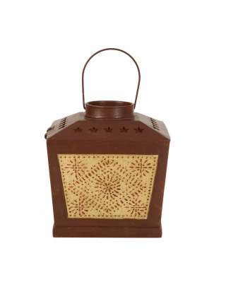 Бокс для салфеток Punched Tin, 16.5 см, полистоун, коричневый, серия Салфетницы, Blonder Home