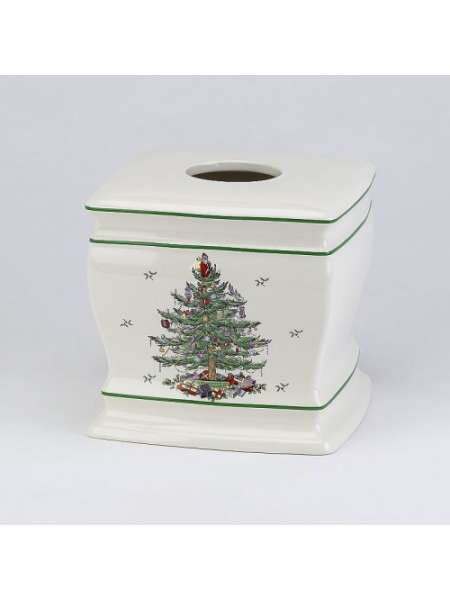 Бокс для салфеток, 20 см, керамика, слоновая кость, серия Spode Christmas Tree, Avanti