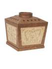 Бокс для салфеток Punched Tin, 16.5 см, полистоун, коричневый, серия Салфетницы, Blonder Home