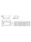 Чугунная ванна Roca Continental 721290200R 160x70 см, без противоскользящего покрытия
