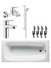Комплект Чугунная ванна Roca Continental 21291100R (170х70) + Ножки Roca 600224 универсальные 