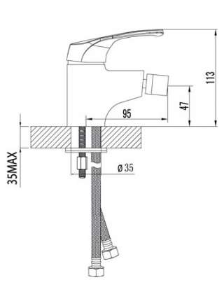 Смеситель Lemark Omega LM3108C для биде