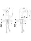 Смеситель Lemark plus Advance LM1208C для биде