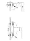 Смеситель Lemark Unit LM4503C для душа