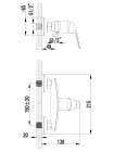 Смеситель Lemark plus Advance LM1203C для душа