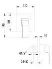 Смеситель Lemark Unit LM4523C для душа