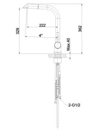 Смеситель Lemark Expert LM5075S для кухонной мойки