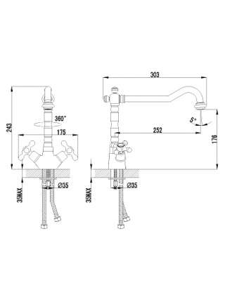 Смеситель Lemark Standard LM2109C для кухонной мойки
