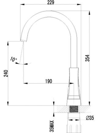Смеситель Lemark Unit LM4555C для кухонной мойки