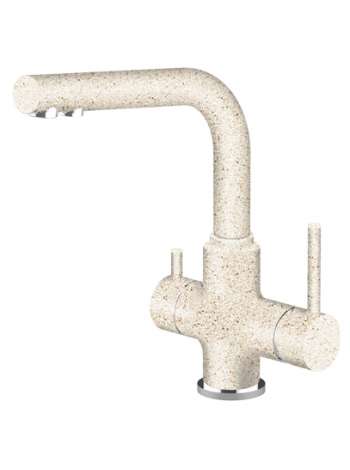 Смеситель Lemark Comfort LM3061LM328 для кухонной мойки, бежевый