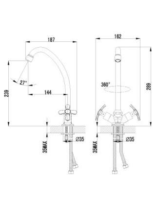 Смеситель Lemark Partner LM6544C для кухонной мойки