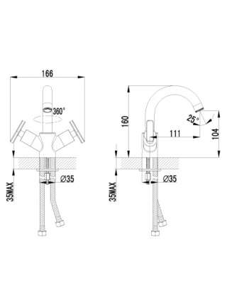 Смеситель Lemark plus Trend LM1807C для раковины