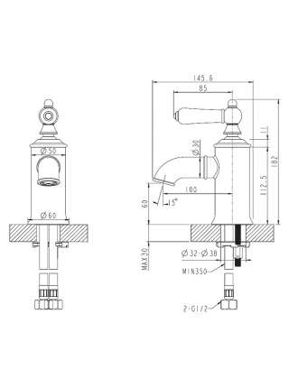 Смеситель Bravat Art F175109G для раковины