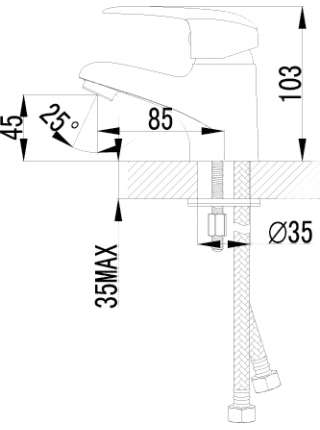 Смеситель Lemark Pramen LM3356C для раковины