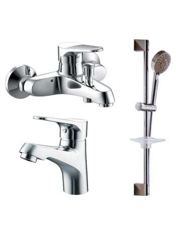 Комплект для ванной Bravat Eco F00313С 2 смесителя + душевой гарнитур