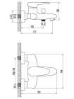 Смеситель Lemark Status LM4402C для ванны с душем