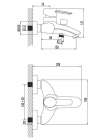 Смеситель Lemark Atlantiss LM3202C для ванны с душем