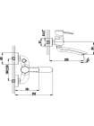 Смеситель Lemark Atlantiss LM3214C для ванны с душем