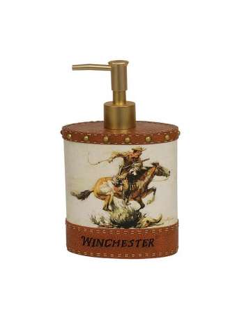Дозатор для жидкого мыла Winchester® Rider, 18.4 см, полистоун, декор, серия Мыльницы, Blonder Home