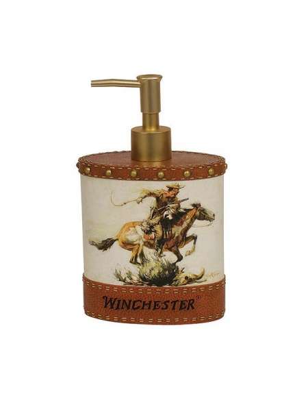 Дозатор для жидкого мыла Winchester® Rider, 18.4 см, полистоун, декор, серия Мыльницы, Blonder Home