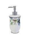 Дозатор для мыла, 19 см, керамика, белый, серия Bouquet, Creative Bath