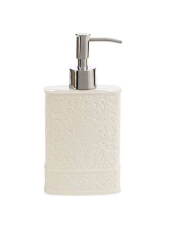 Дозатор для жидкого мыла, 19 см, фарфор, белый, серия Bedminster Damask, Kassatex