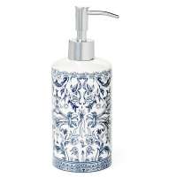 Дозатор для жидкого мыла, 19.9 см, фарфор, синий, серия Orsay Blue, Kassatex