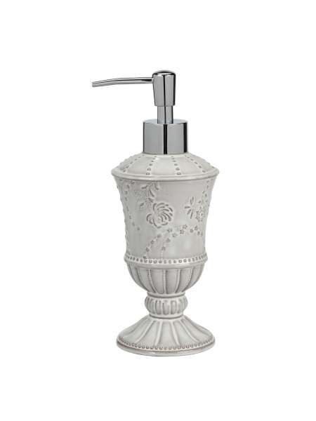 Дозатор для жидкого мыла, 20 см, керамика, кремовый, серия Can Can, Creative Bath