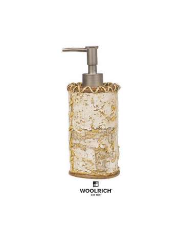 Дозатор для жидкого мыла Birch Bark by Woolrich, 20.1 см, полистоун, декор, серия Мыльницы, Blonder Home