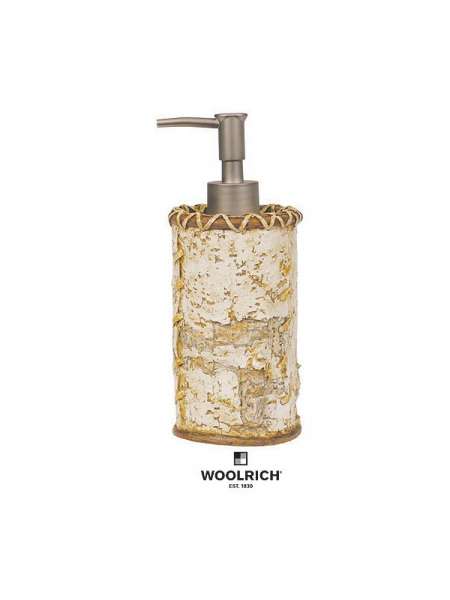 Дозатор для жидкого мыла Birch Bark by Woolrich, 20.1 см, полистоун, декор, серия Мыльницы, Blonder Home