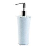 Дозатор для жидкого мыла, 21 см, фарфор, голубой, серия Bedminster Scroll Surf Spray, Kassatex