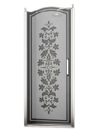 Душевая дверь в нишу Sturm Schick 80 см R decor chrome