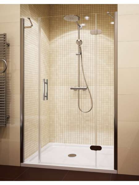Душевая дверь в нишу GuteWetter Lux Door GK-103 правая 120 см стекло бесцветное, профиль хром