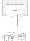 Душевая дверь в нишу Vegas Glass EP-F-1 0185 07 10 L профиль матовый хром, стекло сатин