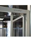 Душевая дверь в нишу GuteWetter Practic Door GK-404 правая (73-77)x190 стекло бесцветное, профиль мат. хром