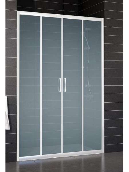 Душевая дверь в нишу Vegas Glass Z2P 160 01 10 профиль белый, стекло сатин