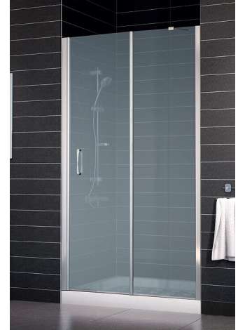 Душевая дверь в нишу Vegas Glass EP-F-1 0135 08 10 L профиль глянцевый хром, стекло сатин