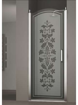 Душевая дверь в нишу Sturm Schick 80 см R decor chrome