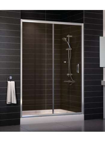 Душевая дверь в нишу Vegas Glass ZP 0140 08 05 профиль глянцевый хром, стекло бронза