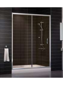 Душевая дверь в нишу Vegas Glass ZP 0150 08 05 профиль глянцевый хром, стекло бронза