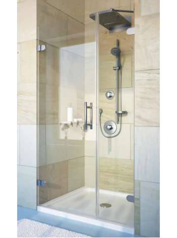 Душевая дверь в нишу GuteWetter Lux Door GK-002B левая 118 см стекло бесцветное, фурнитура хром