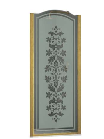 Душевая дверь в нишу Sturm Schick 80 см R decor gold