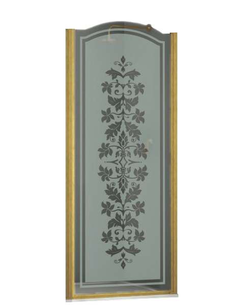 Душевая дверь в нишу Sturm Schick 80 см R decor gold
