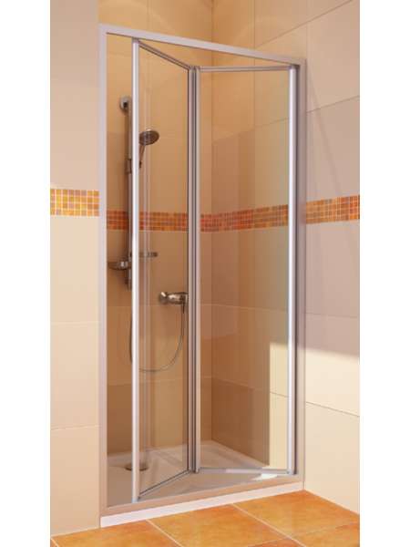 Душевая дверь в нишу GuteWetter Practic Door GK-404 правая (78-82)x190 стекло бесцветное, профиль мат. хром