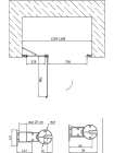 Душевая дверь в нишу Vegas Glass EP-F-1 0125 08 01 R профиль глянцевый хром, стекло прозрачное