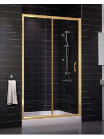 Душевая дверь в нишу Vegas Glass ZP 0120 09 01 профиль золото, стекло прозрачное