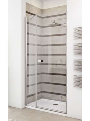 Душевая дверь в нишу GuteWetter Trend Door GK-862BP правая 115 см стекло бесцветное Two, профиль хром